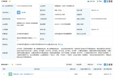 智能云沈陽新公司成立，注冊(cè)資本1億布局計(jì)算機(jī)系統(tǒng)服務(wù)
